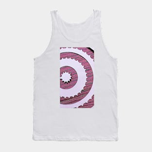 Old Pink Timber Wheel Tank Top